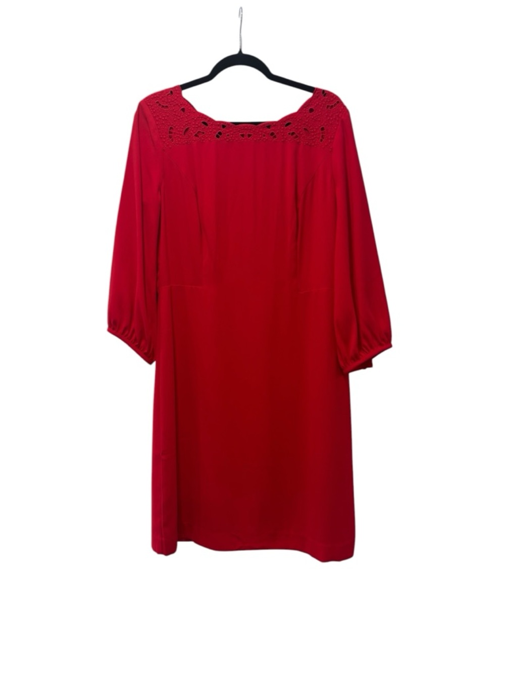 Talbots Size 10 Red Long-Sleeve Dress